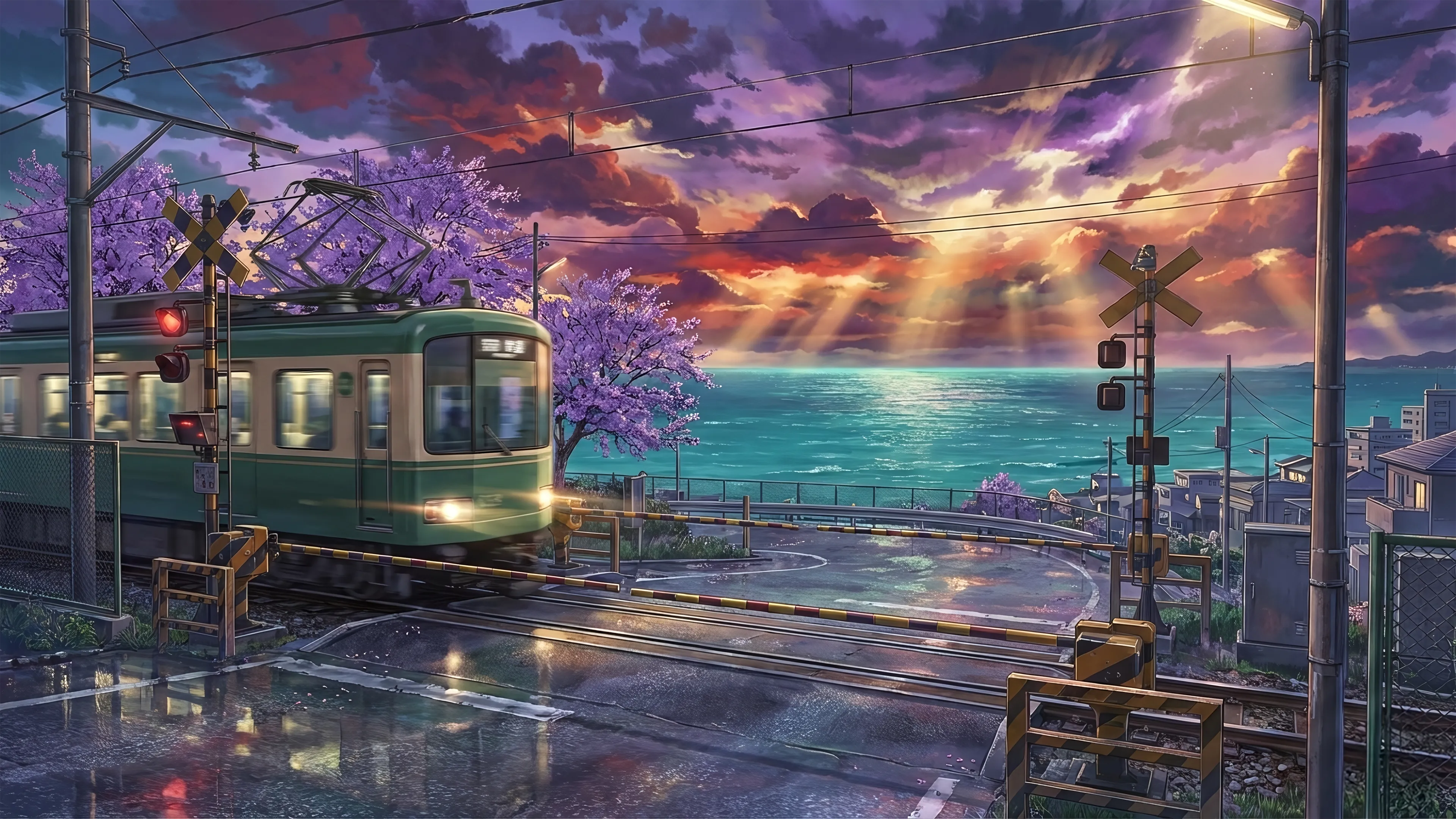 Coastal Evening Train