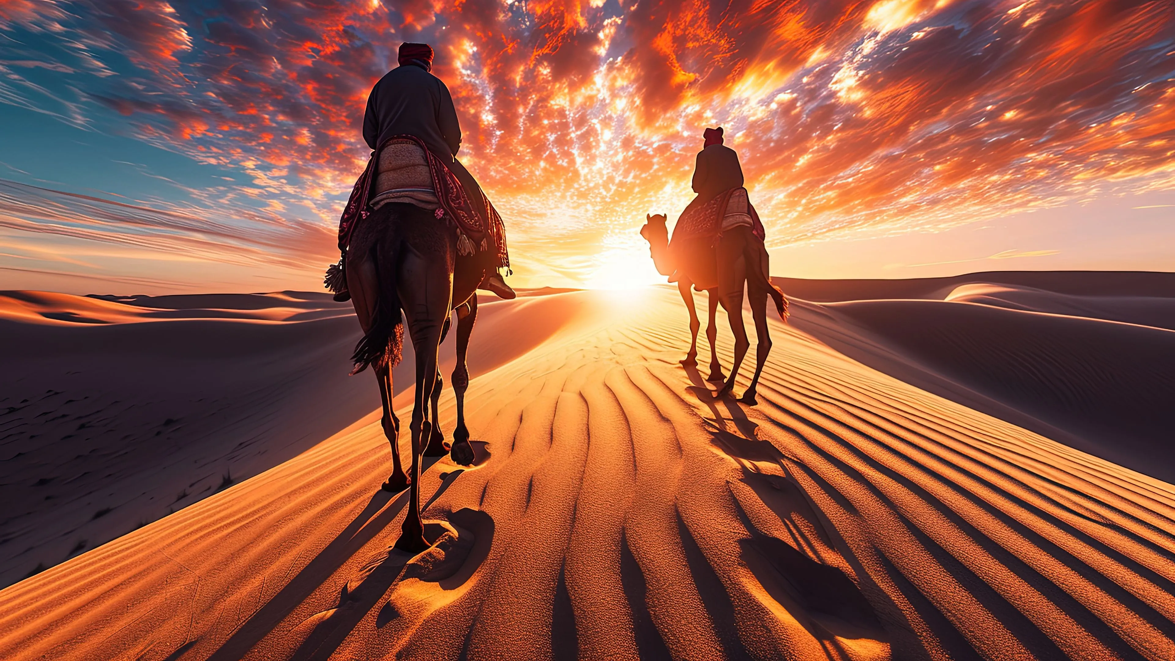 Caravan Across the Dunes