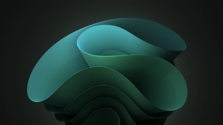 Fluid Teal Waves