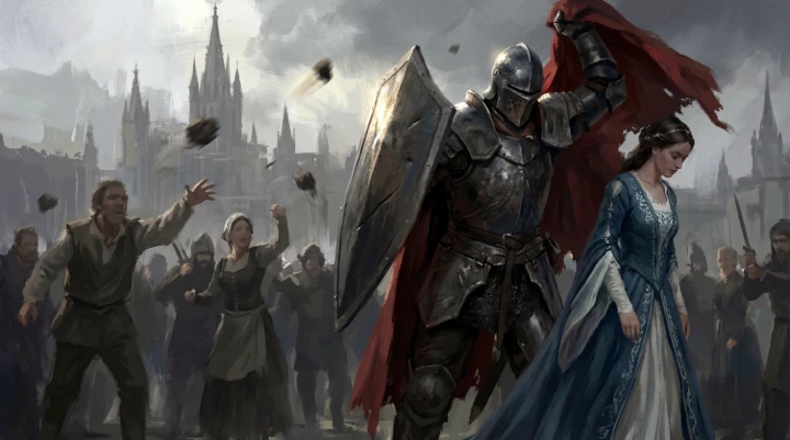 Knight Guarding Princess