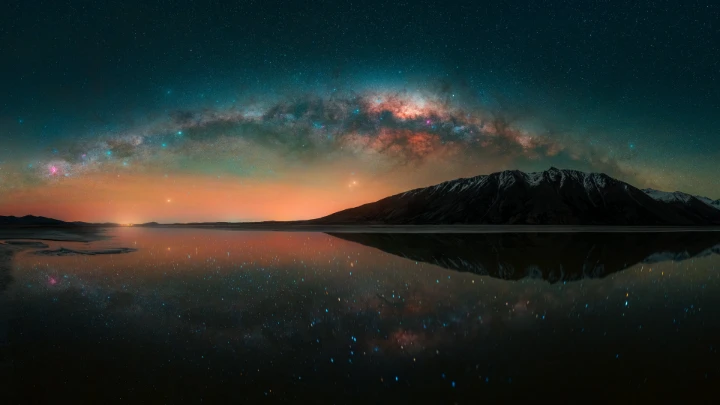 Milky Way Over Still Water