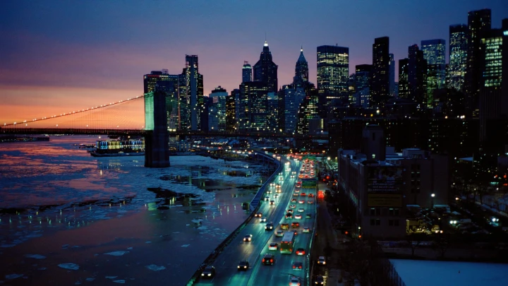 Manhattan Bridge Skyline