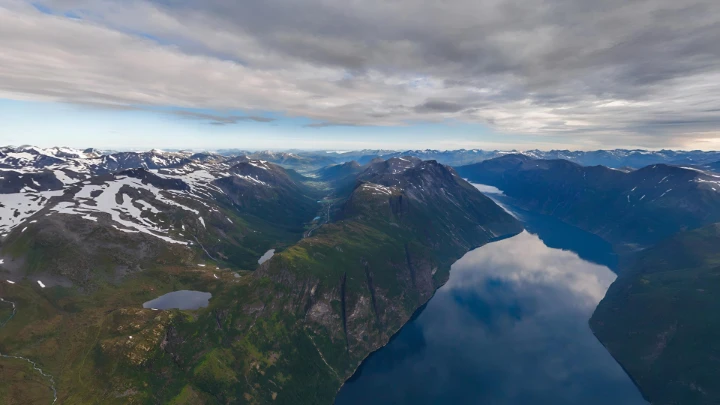 Arctic Fjord Reflection