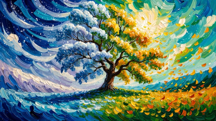 The Tree of Changing Seasons